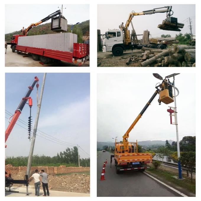 DFAC 4X2 Folding Arm 8ton Construction Machinery Lifter Crane Truck